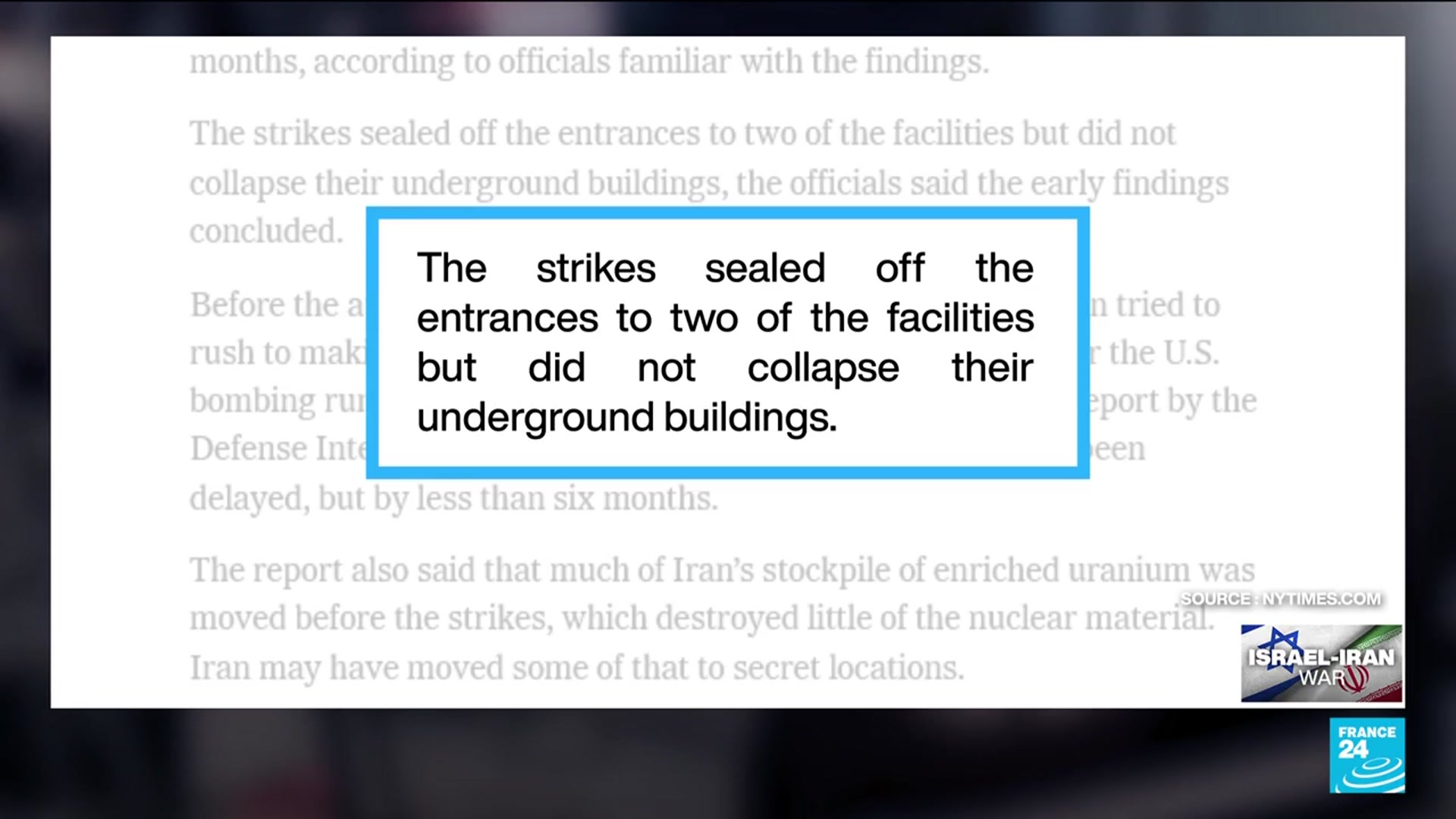 'Video thumbnail for US intel says Iran nuclear sites not destroyed'