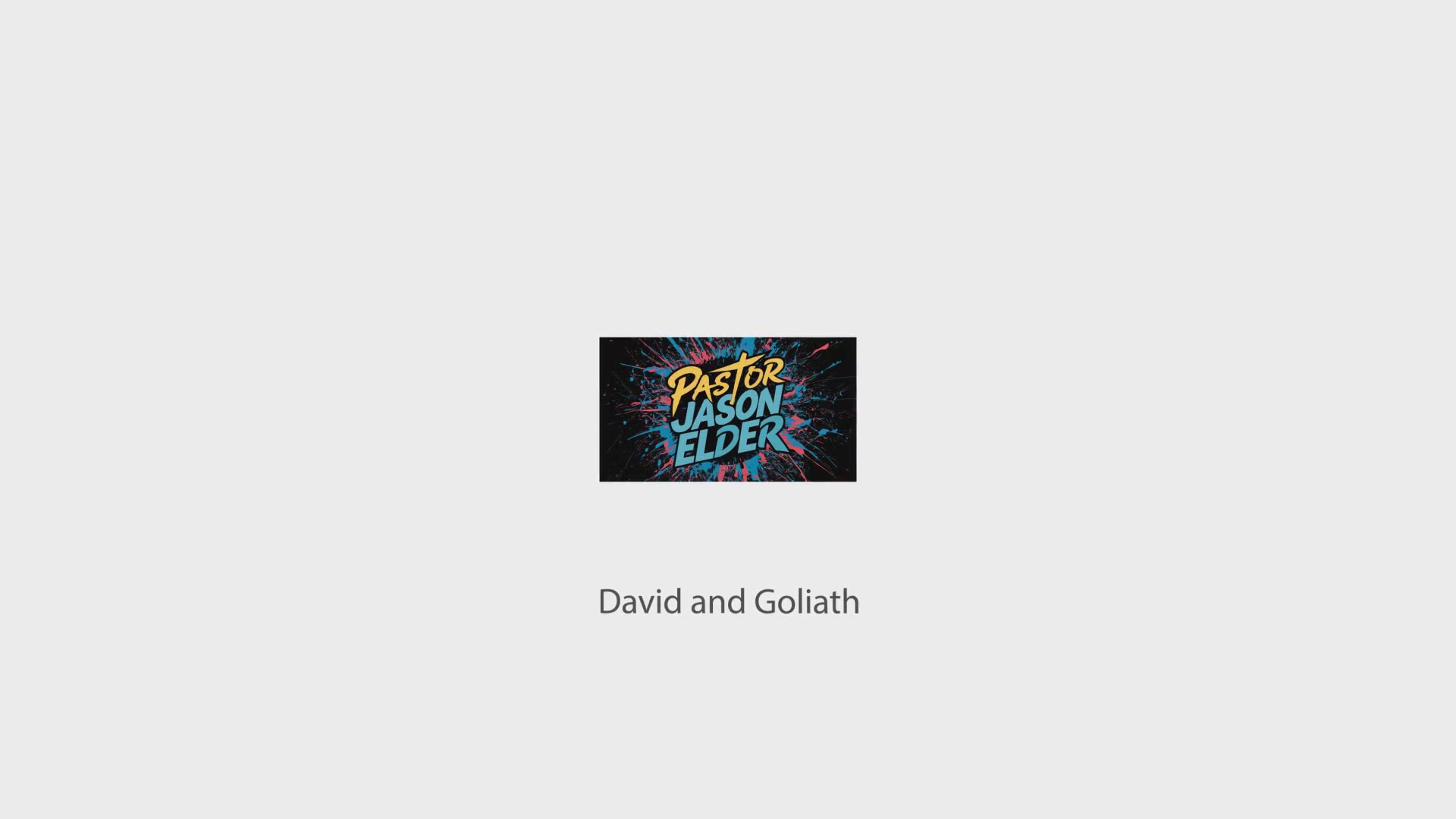Video thumbnail for David vs Goliath: A Tale of Faith and Courage