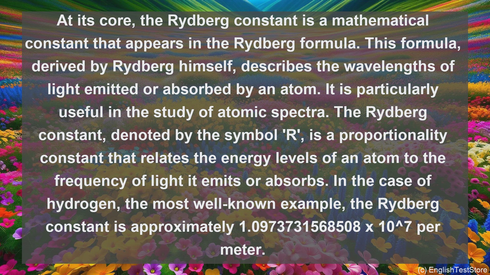 'Video thumbnail for Rydberg constant in science  definition and examples'