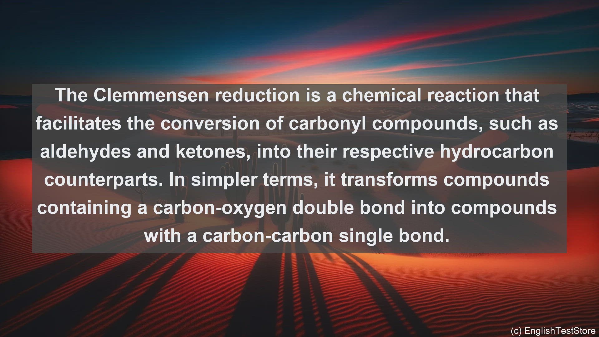 'Video thumbnail for Clemmensen reduction in science  definition and examples'