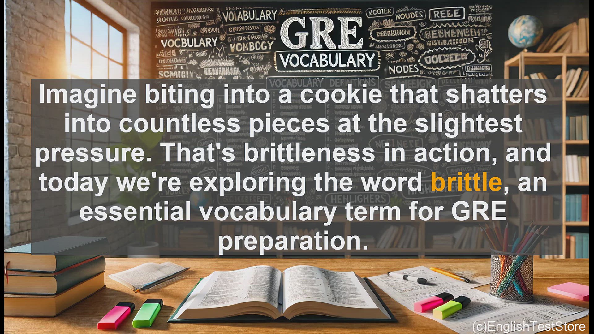 'Video thumbnail for GRE Vocabulary Lesson: Exploring the Concept of Brittleness - An Essential GRE Vocabulary Term'
