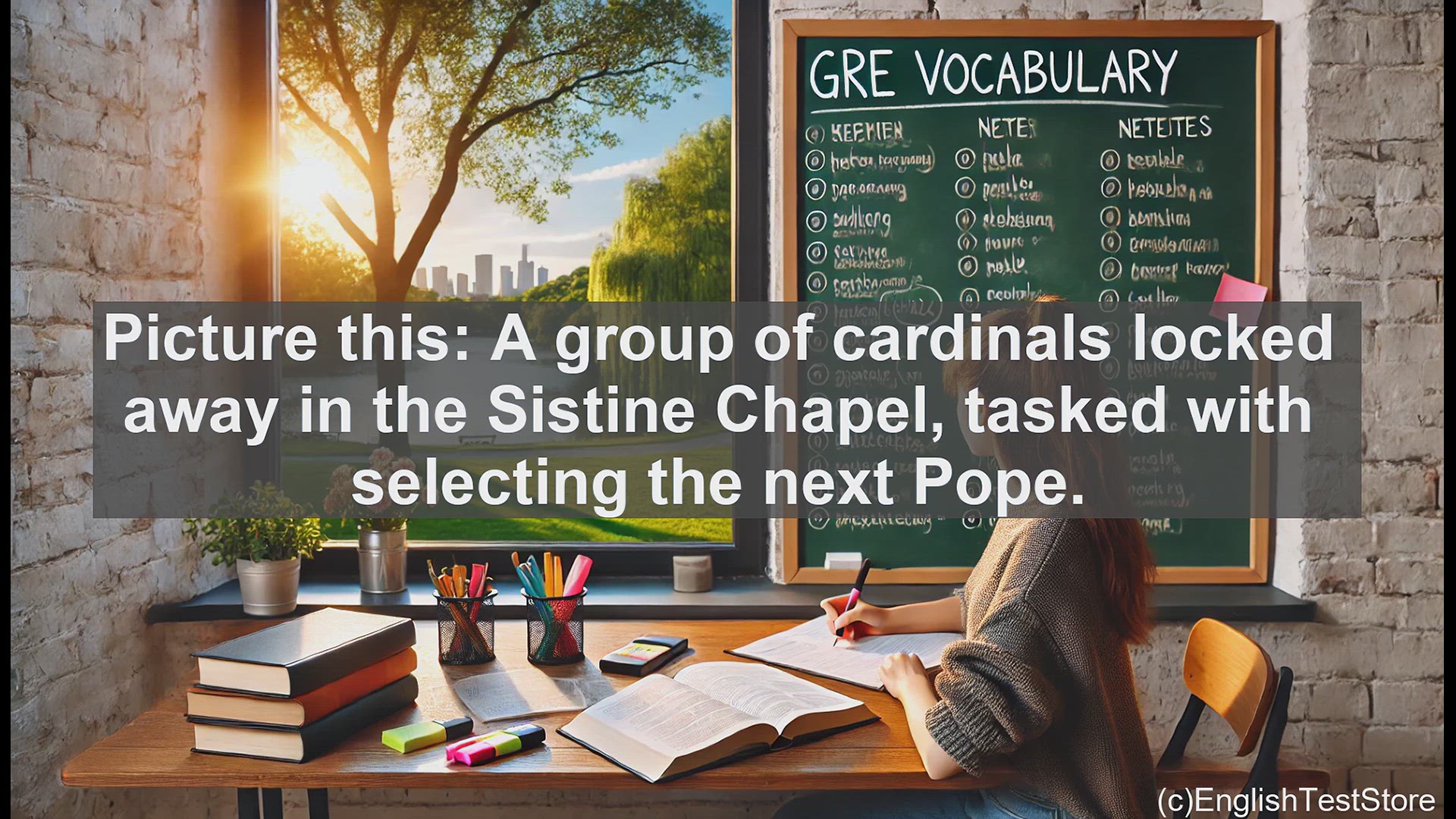 'Video thumbnail for GRE Vocabulary Lesson: The Secretive Gathering - Understanding Conclave'