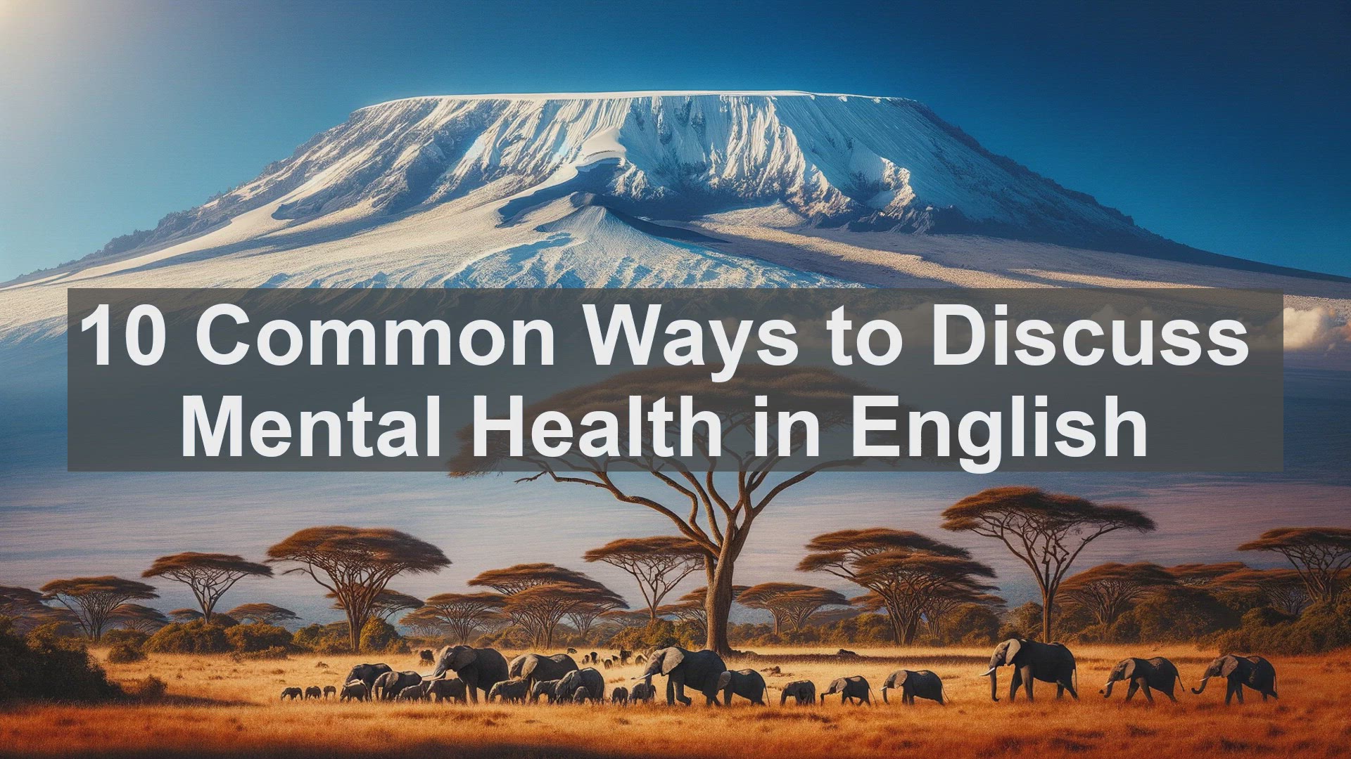 'Video thumbnail for 10 Common Ways to Discuss Mental Health in English '