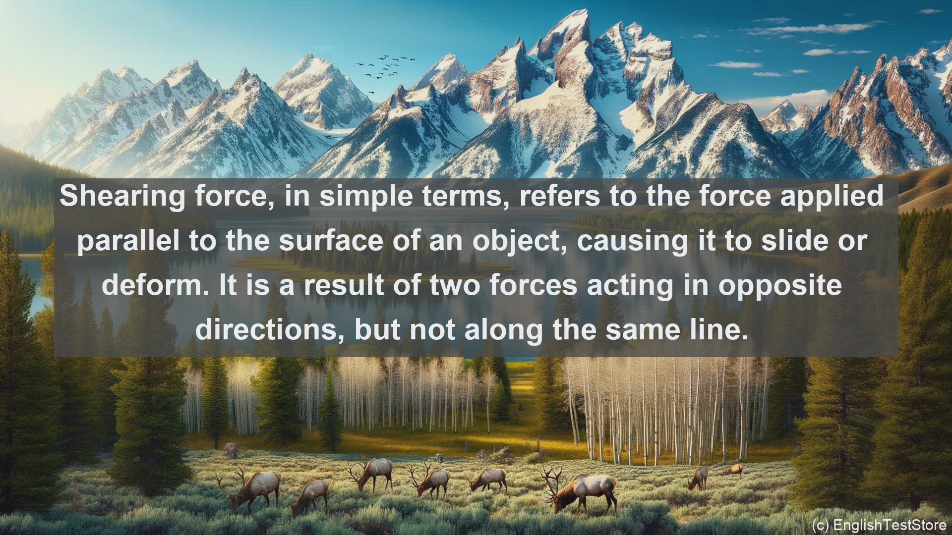 'Video thumbnail for Shearing force in science  definition and examples'
