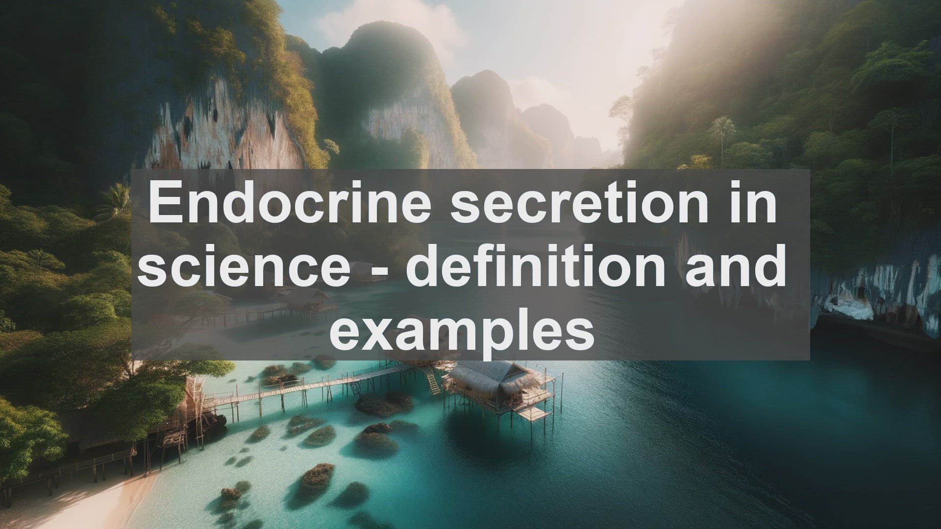 'Video thumbnail for Endocrine secretion in science  definition and examples'