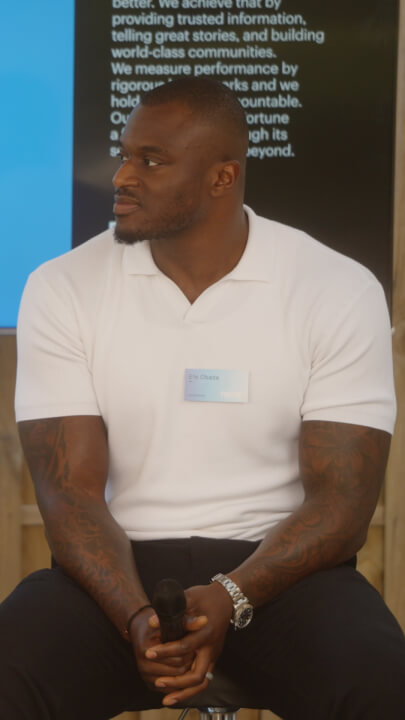 'Video thumbnail for NFL's Efe Obada on overcoming imposter syndrome: "Everyone told me that I didn't belong"'