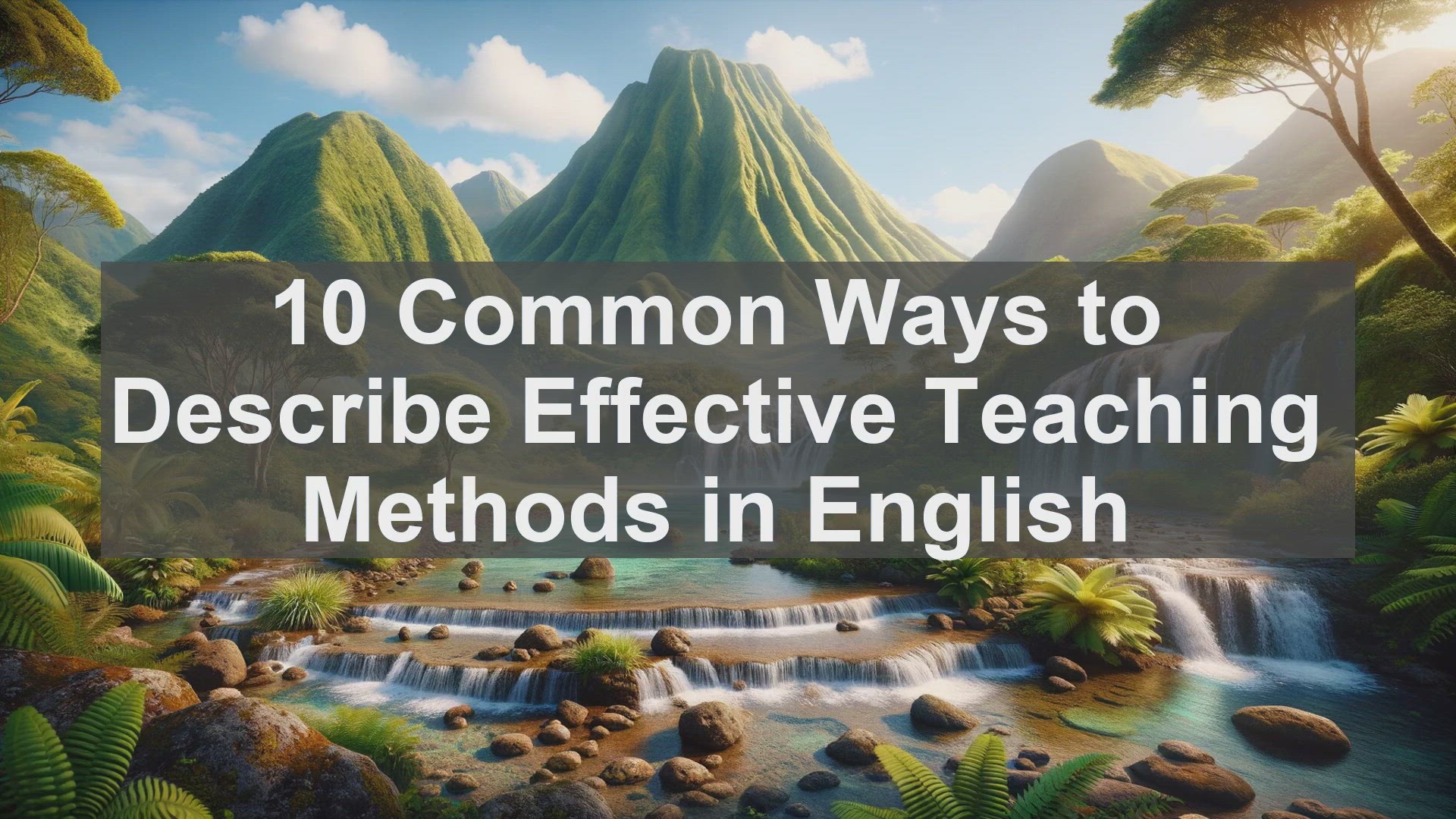 'Video thumbnail for 10 Common Ways to Describe Effective Teaching Methods in English '
