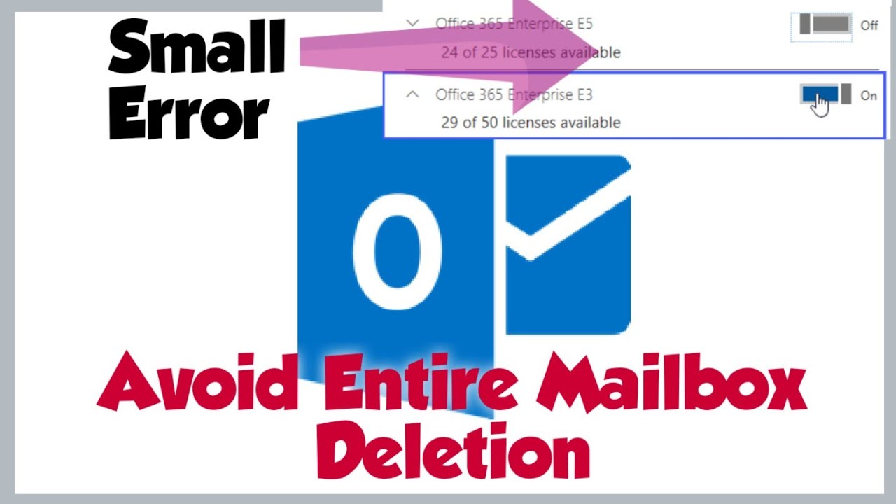 Video thumbnail for How to assign licenses in Office 365 without losing entire mailbox data.