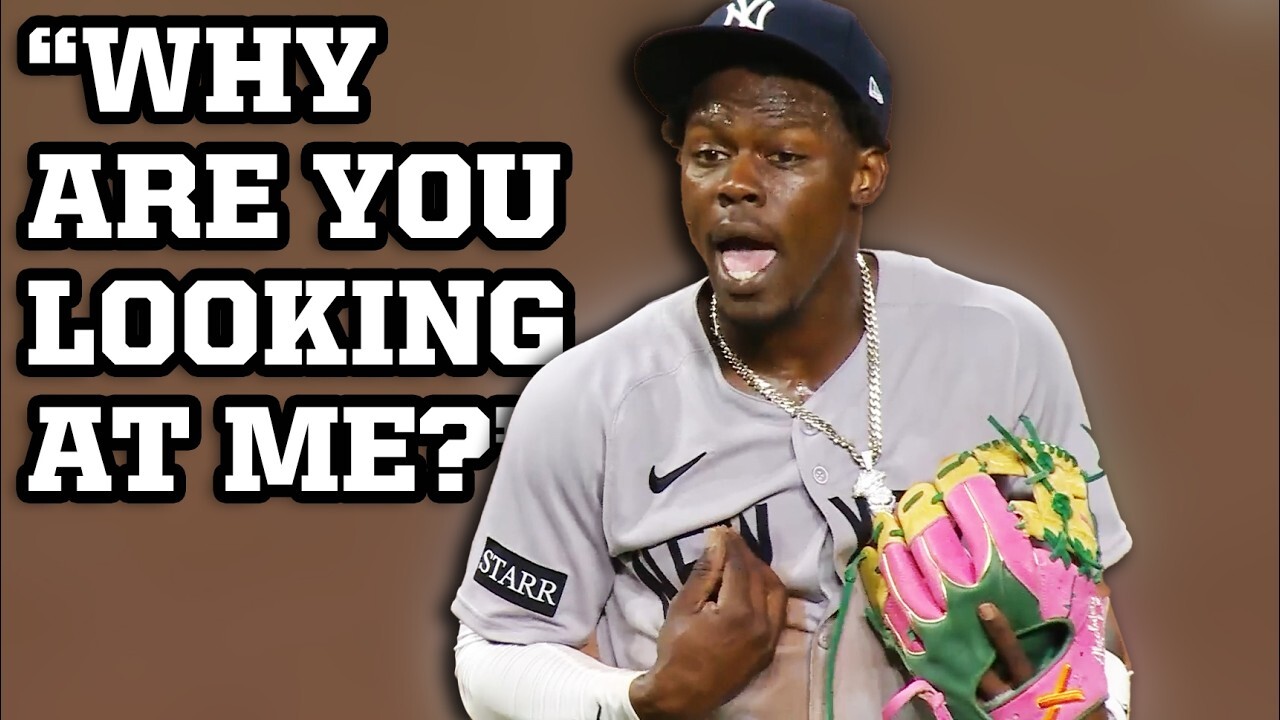 'Video thumbnail for Jazz Chisholm ejected after former teammate Jose Trevino encourages the umpire to do it, a breakdown'