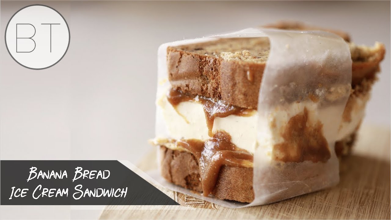 Video thumbnail for Banana Bread Ice Cream Sandwich