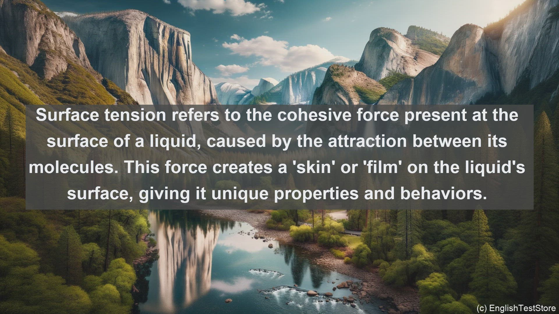 'Video thumbnail for Surface tension in science  definition and examples'