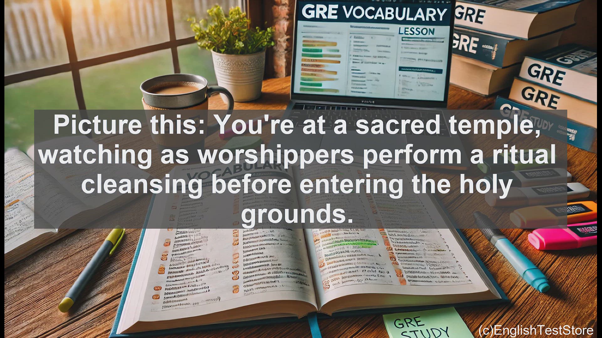 'Video thumbnail for GRE Vocabulary Lesson: Ritual Cleansing - The Meaning of Ablution'