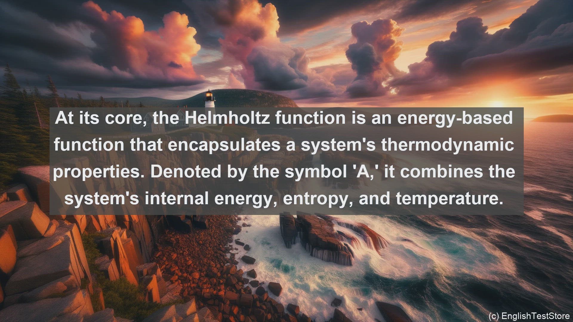 'Video thumbnail for Helmholtz function in science  definition and examples'
