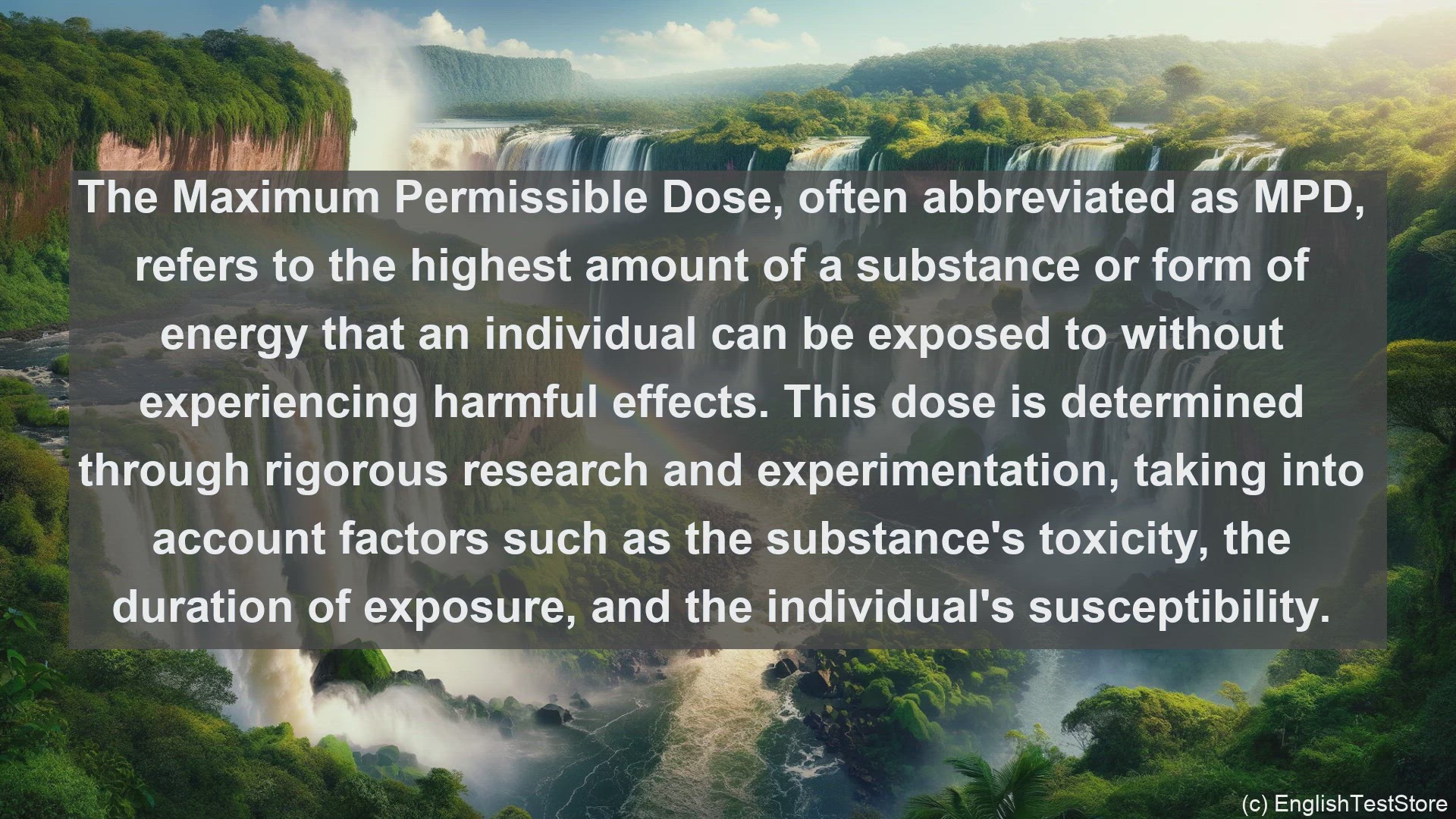 'Video thumbnail for Maximum permissible dose in science  definition and examples'