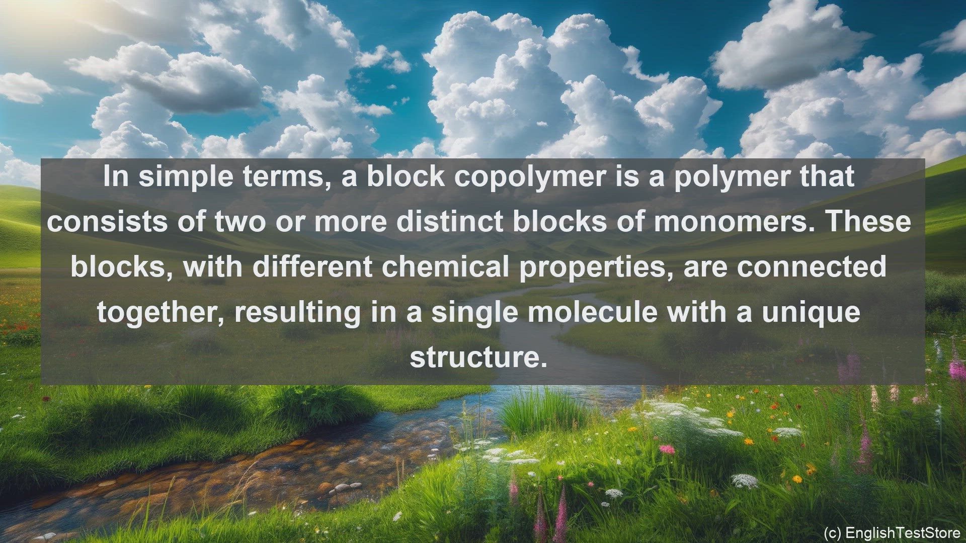 'Video thumbnail for Block copolymer in science  definition and examples'