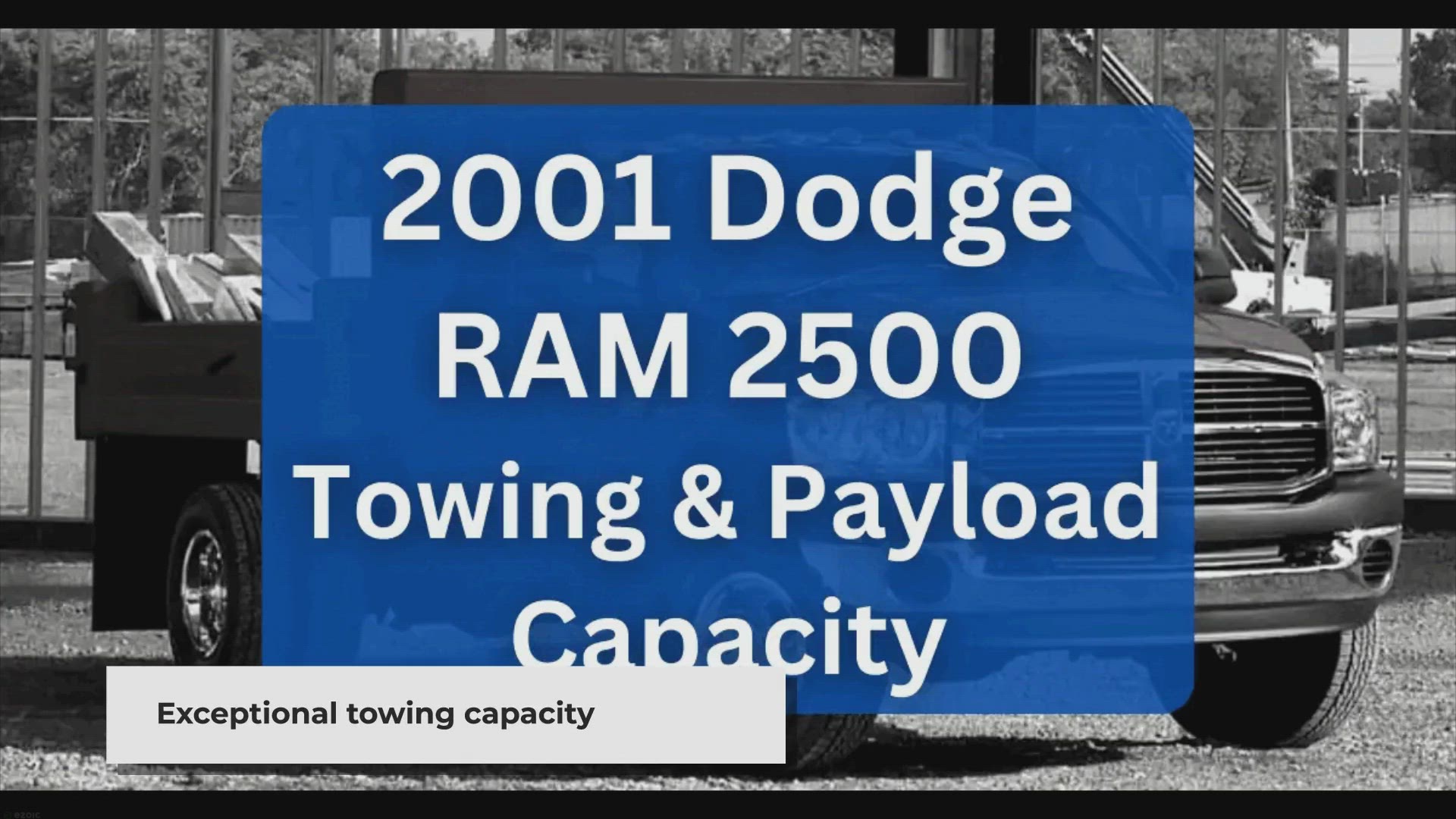 'Video thumbnail for 2001 Dodge RAM 2500 Towing Capacity & Payload (Charts)'