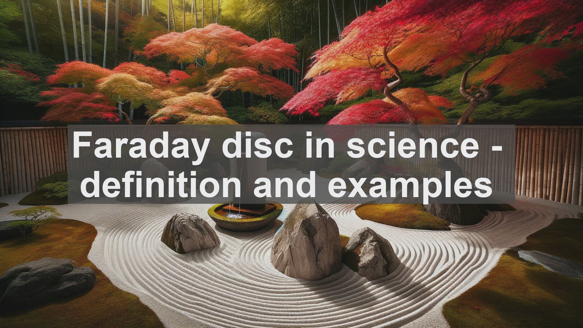 'Video thumbnail for Faraday disc in science  definition and examples'