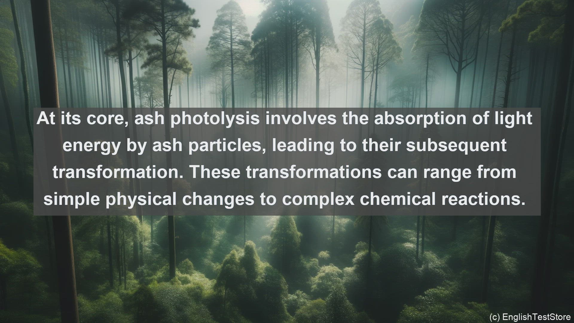 'Video thumbnail for Ash photolysis in science  definition and examples'