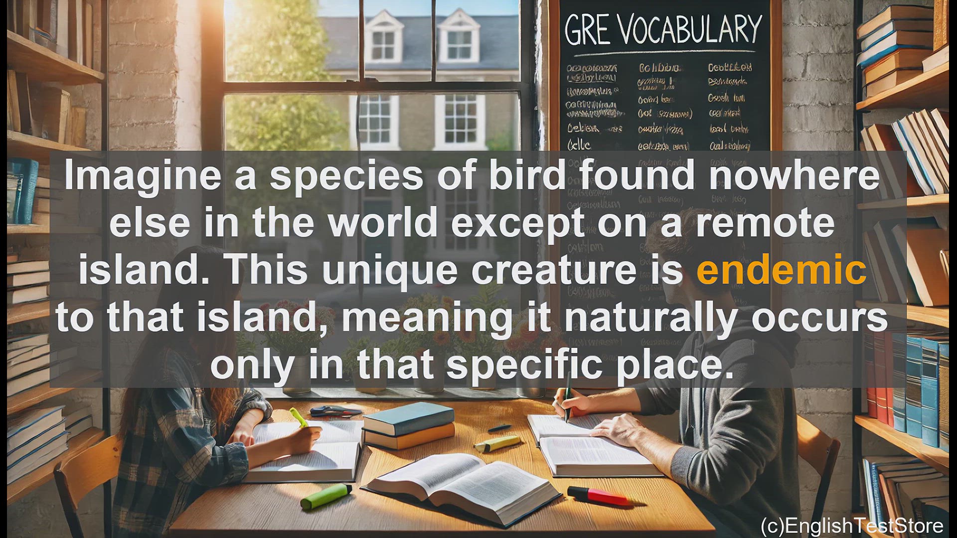'Video thumbnail for GRE Vocabulary Lesson: Exploring the Unique World of Endemic Species'