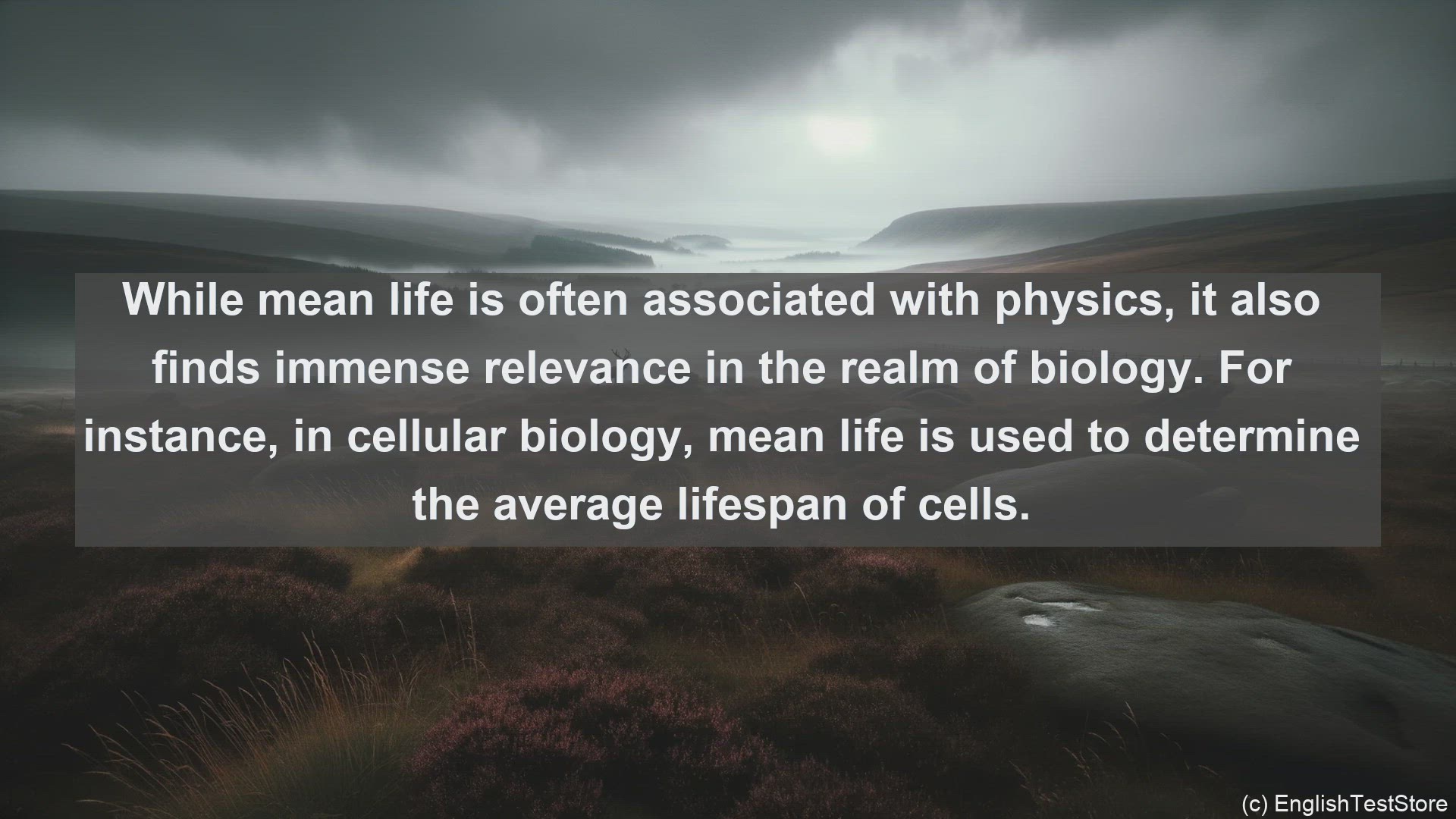 'Video thumbnail for Mean life in science  definition and examples'