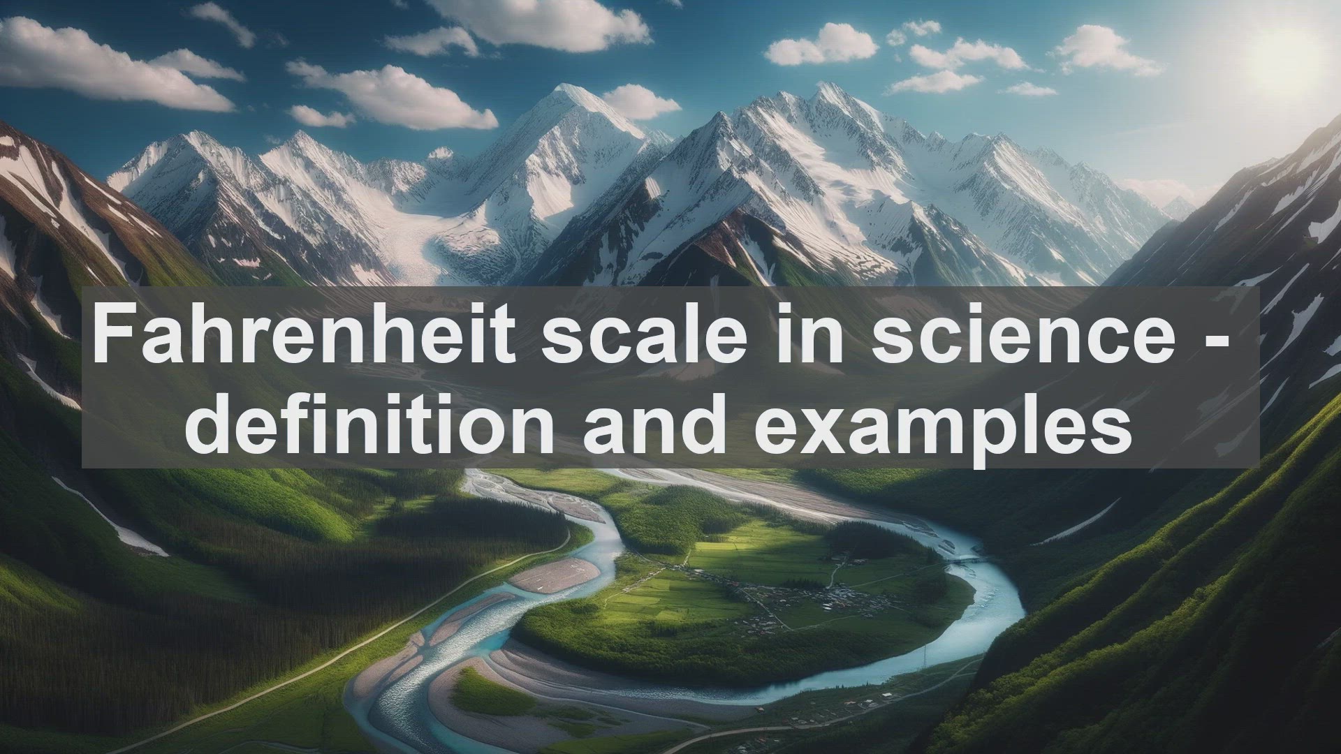 'Video thumbnail for Fahrenheit scale in science  definition and examples'
