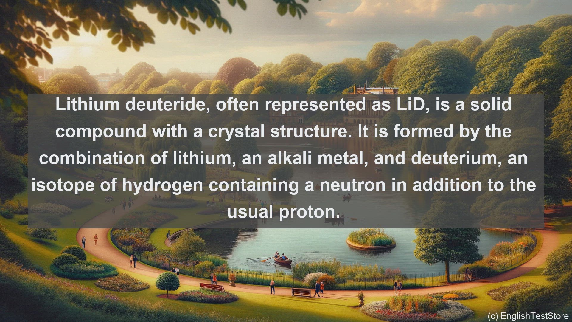 'Video thumbnail for Lithium deuteride in science  definition and examples'