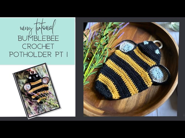 Video thumbnail for Bumblebee Crochet Potholder and Trivet pattern  (part one)