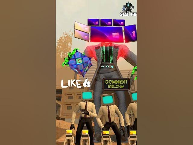 Video thumbnail for Skibidi Toilet Titan Vs PC Man Titan Upgrade #shorts #garrysmod