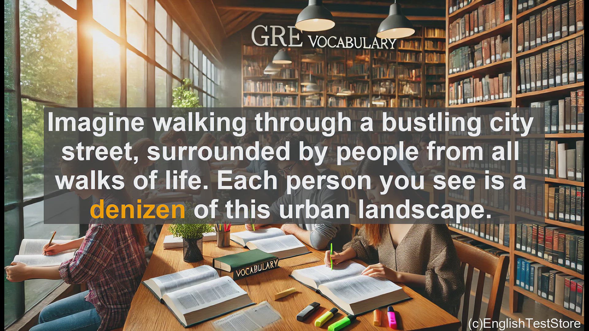 'Video thumbnail for GRE Vocabulary Lesson: Exploring the Meaning of 'Denizen' for GRE Vocabulary'