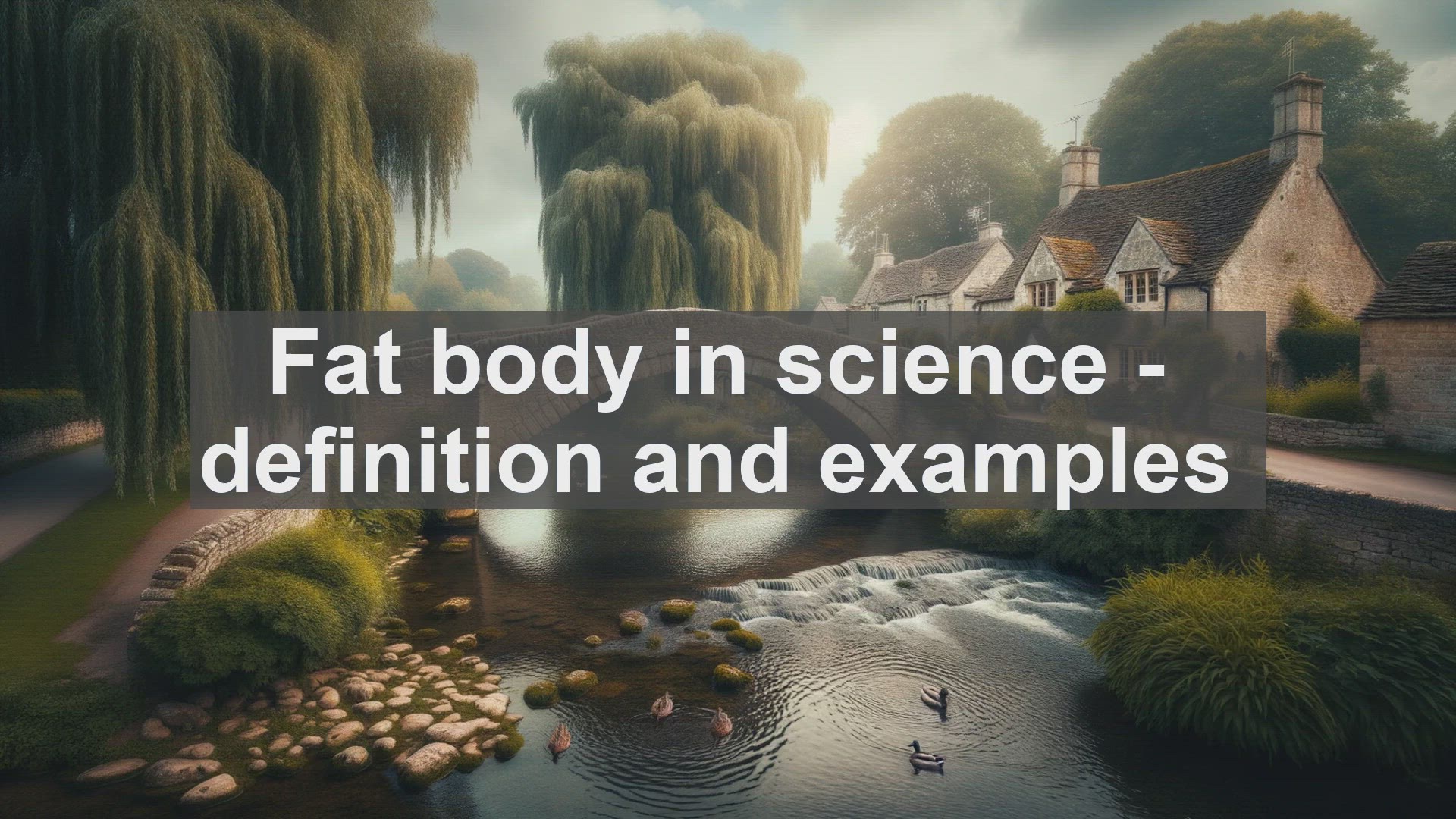 'Video thumbnail for Fat body in science  definition and examples'