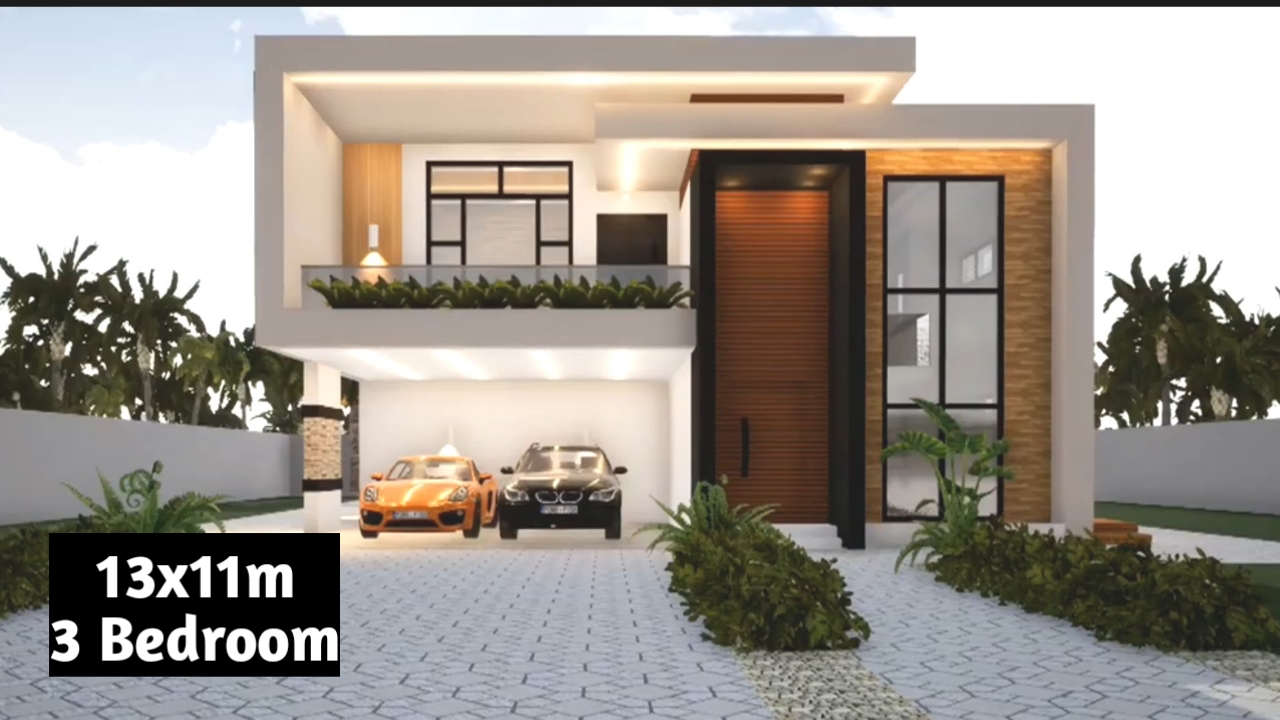 'Video thumbnail for 2nd Floor House Design 13x11m'