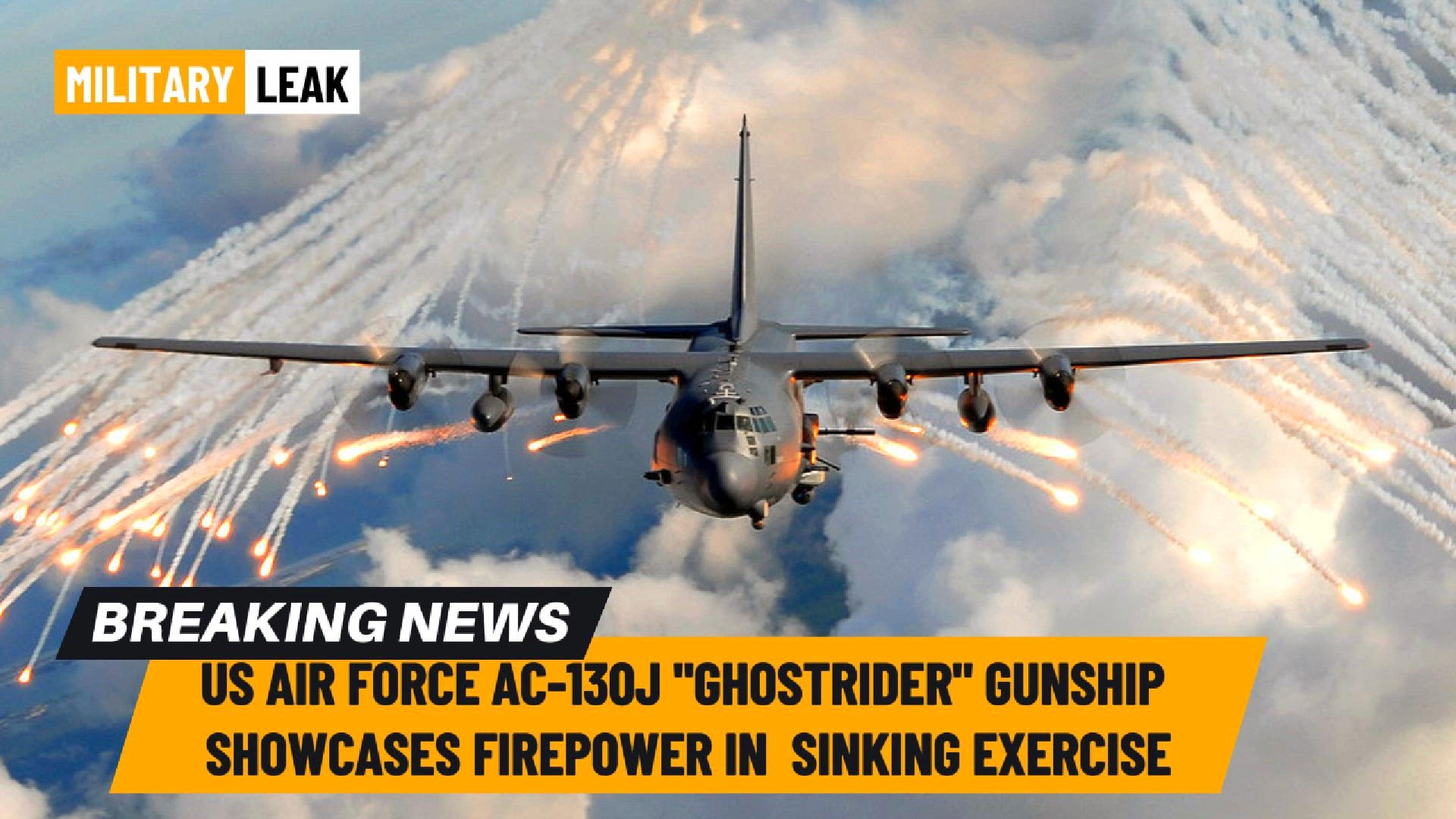 'Video thumbnail for AC-130J Ghostrider Showcases Firepower in SINKEX '