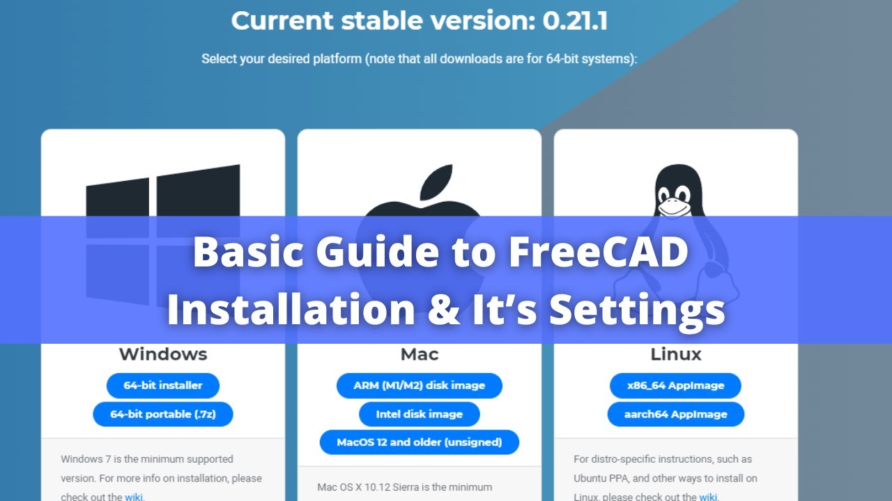 'Video thumbnail for Basic Guide to FreeCAD Installation & It’s Settings | FreeCAD | FreeCAD Settings |'