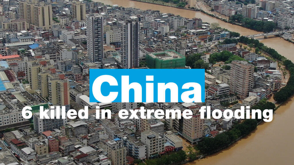 'Video thumbnail for China: 6 killed in extreme floods'