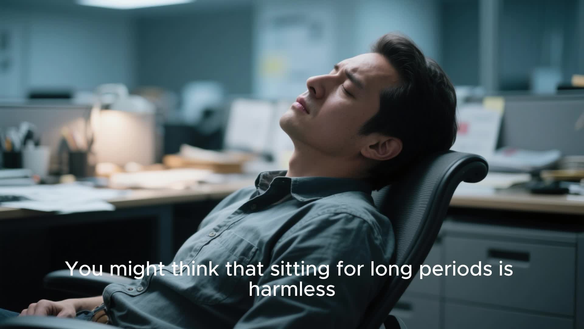 Video thumbnail for Sitting Too Long_ Discover the Hidden Dangers Lurking in Your Office Chair!The Sedentary Trap_ Why Your Favorite Chair Might Be Ruining Your Health