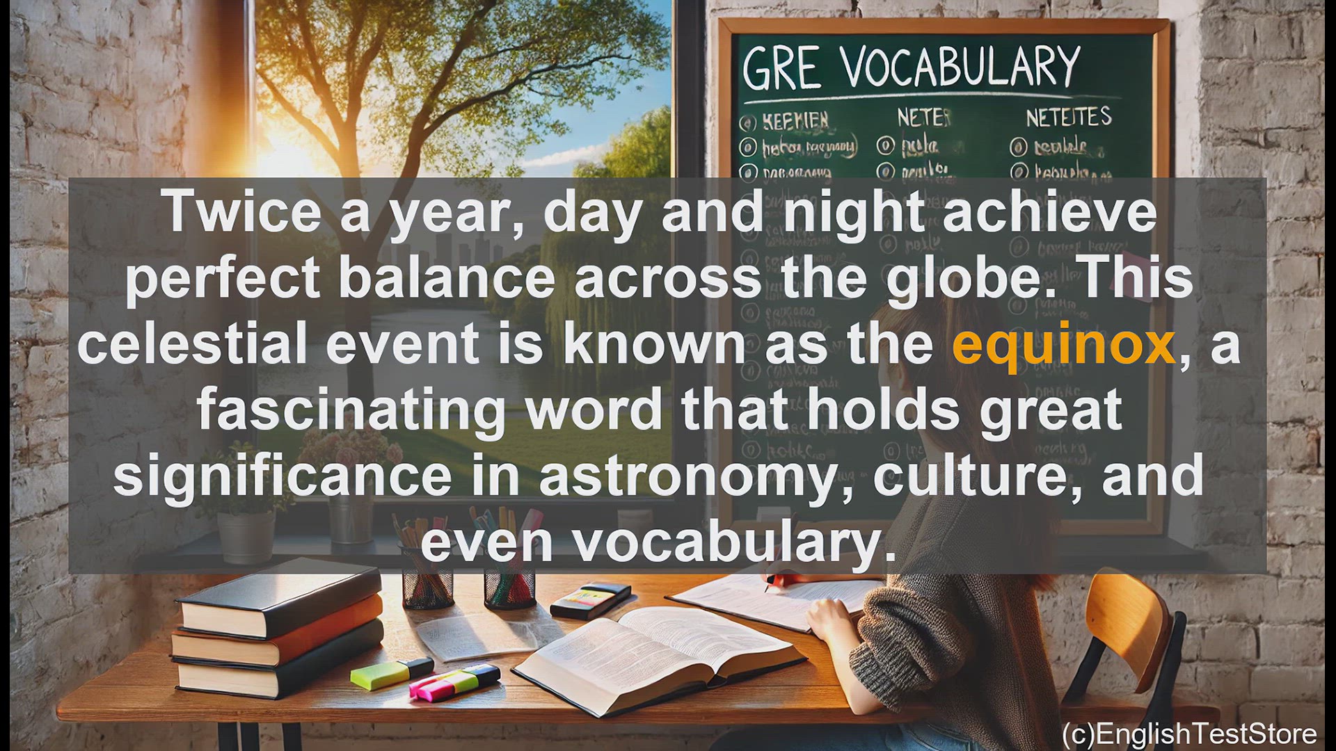 'Video thumbnail for GRE Vocabulary Lesson: Exploring the Equinox - A Celestial Phenomenon'