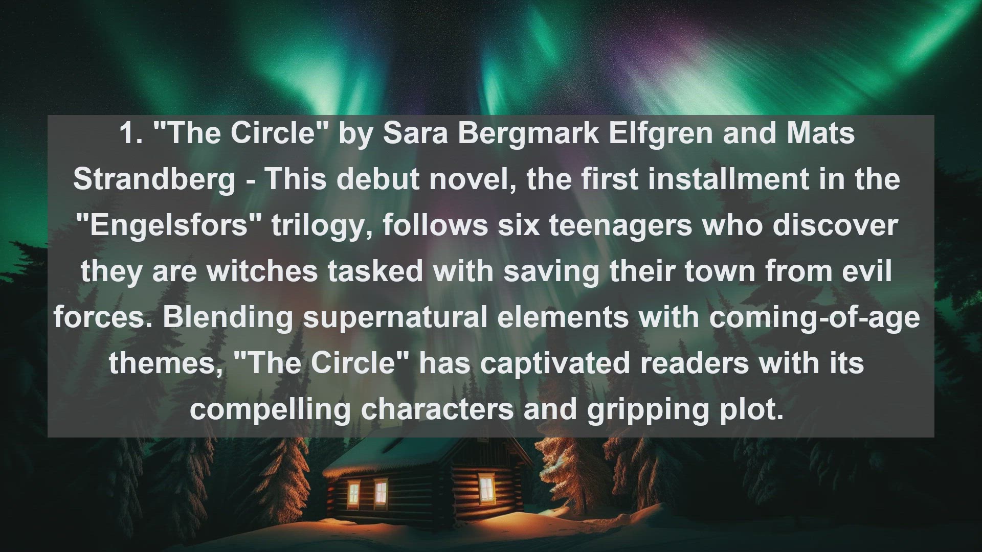 'Video thumbnail for Top 10 Swedish Literary Debuts of the Last Decade'