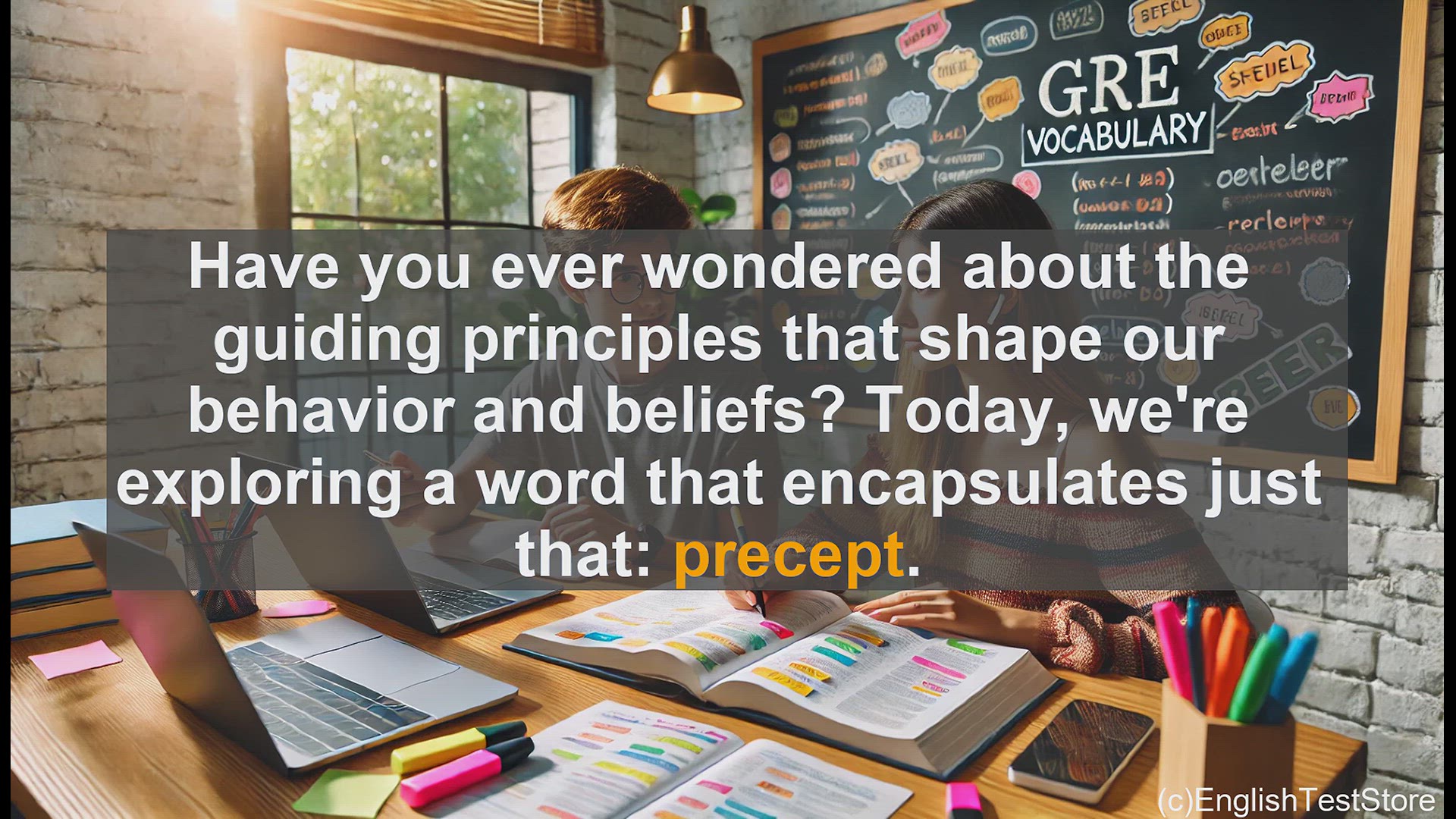 'Video thumbnail for GRE Vocabulary Lesson: Exploring the Guiding Principles of Precepts'