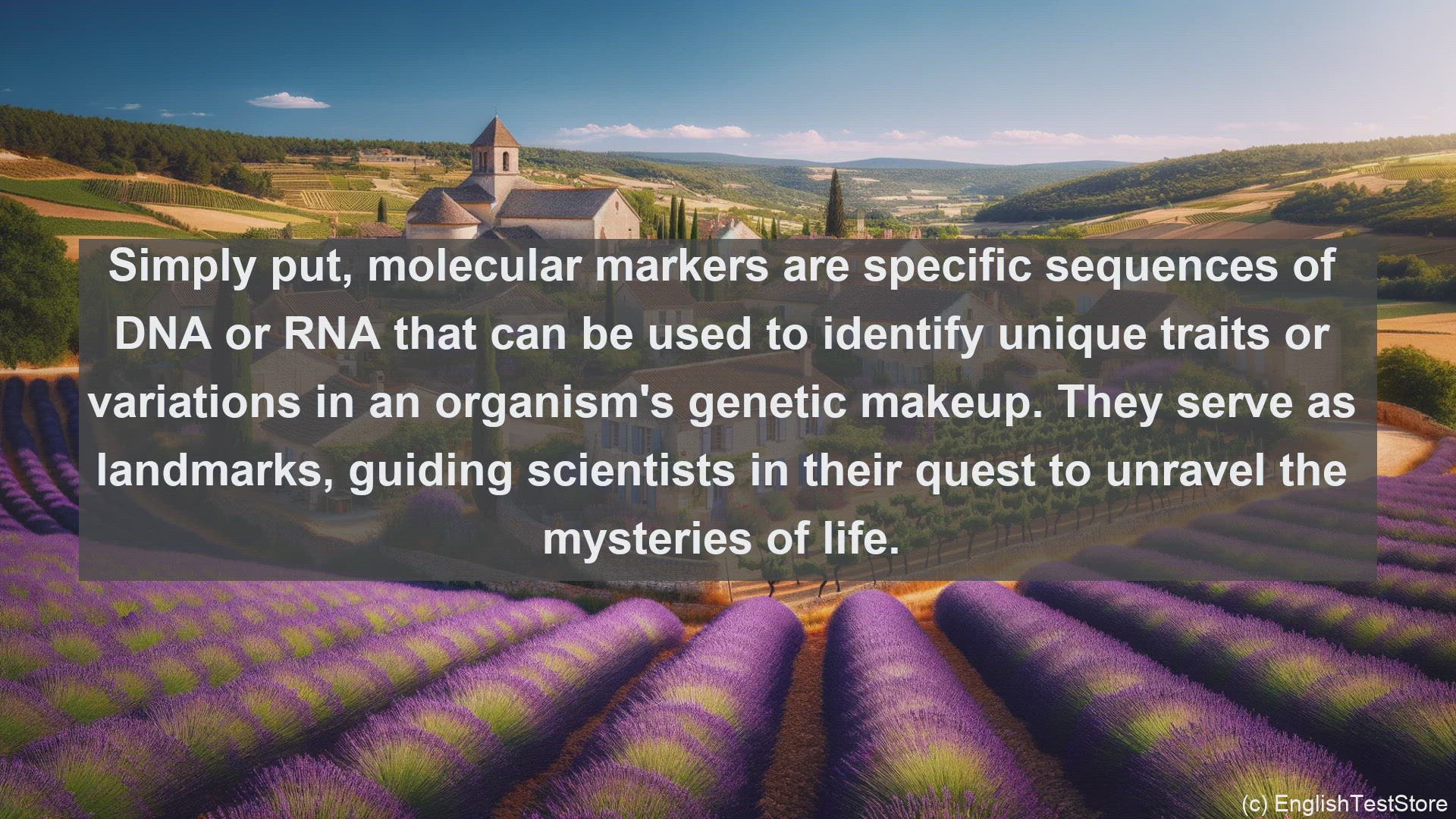 'Video thumbnail for Molecular marker in science  definition and examples'