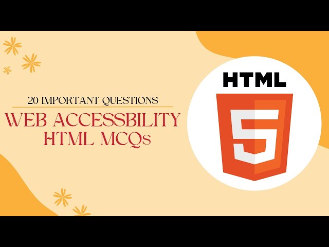 'Video thumbnail for Web Accessibility HTML MCQ | Top 20 HTML Questions and Answer | Javatpoint'