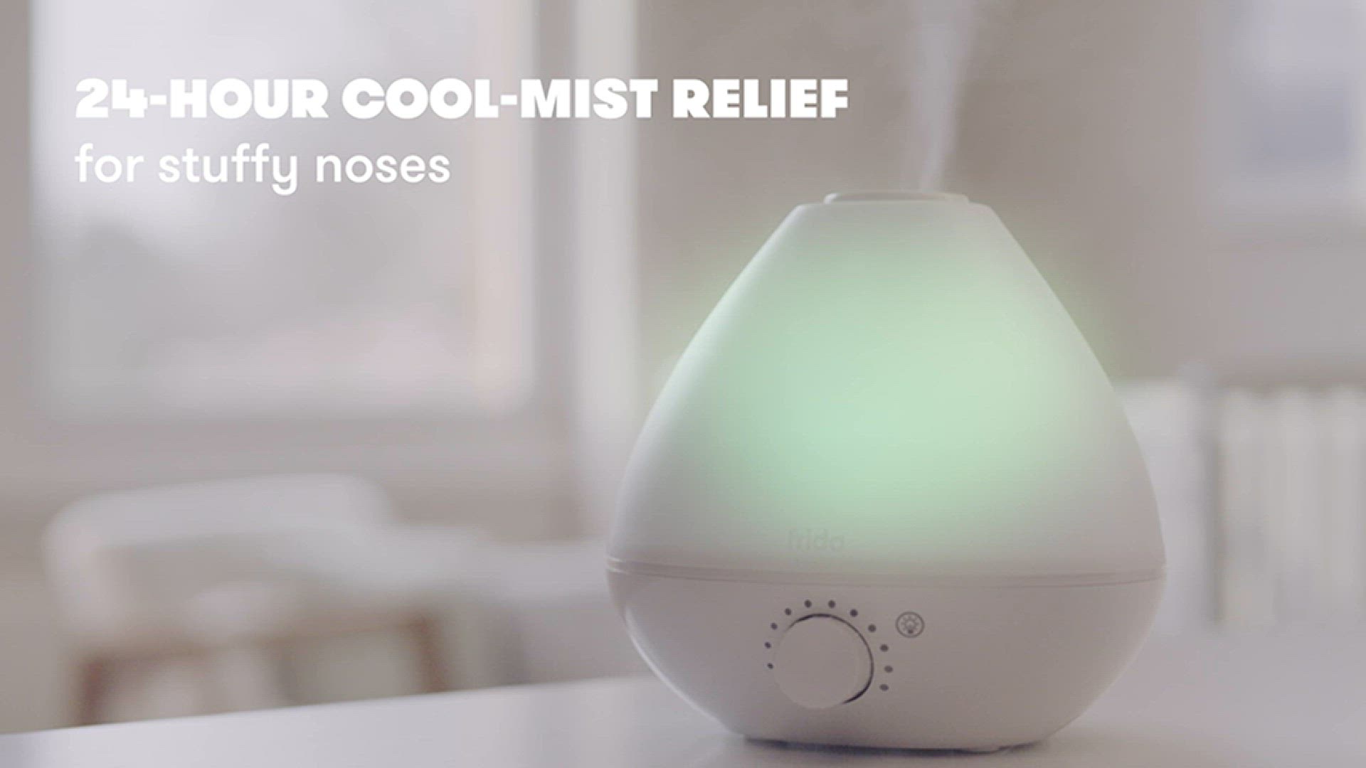 'Video thumbnail for Frida Baby 3-in-1 Humidifier with Diffuser and Nightlight'