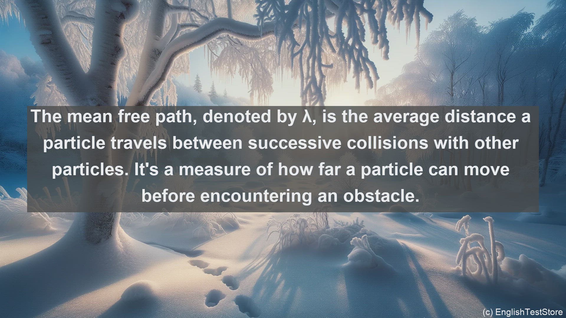 'Video thumbnail for Mean free path in science  definition and examples'