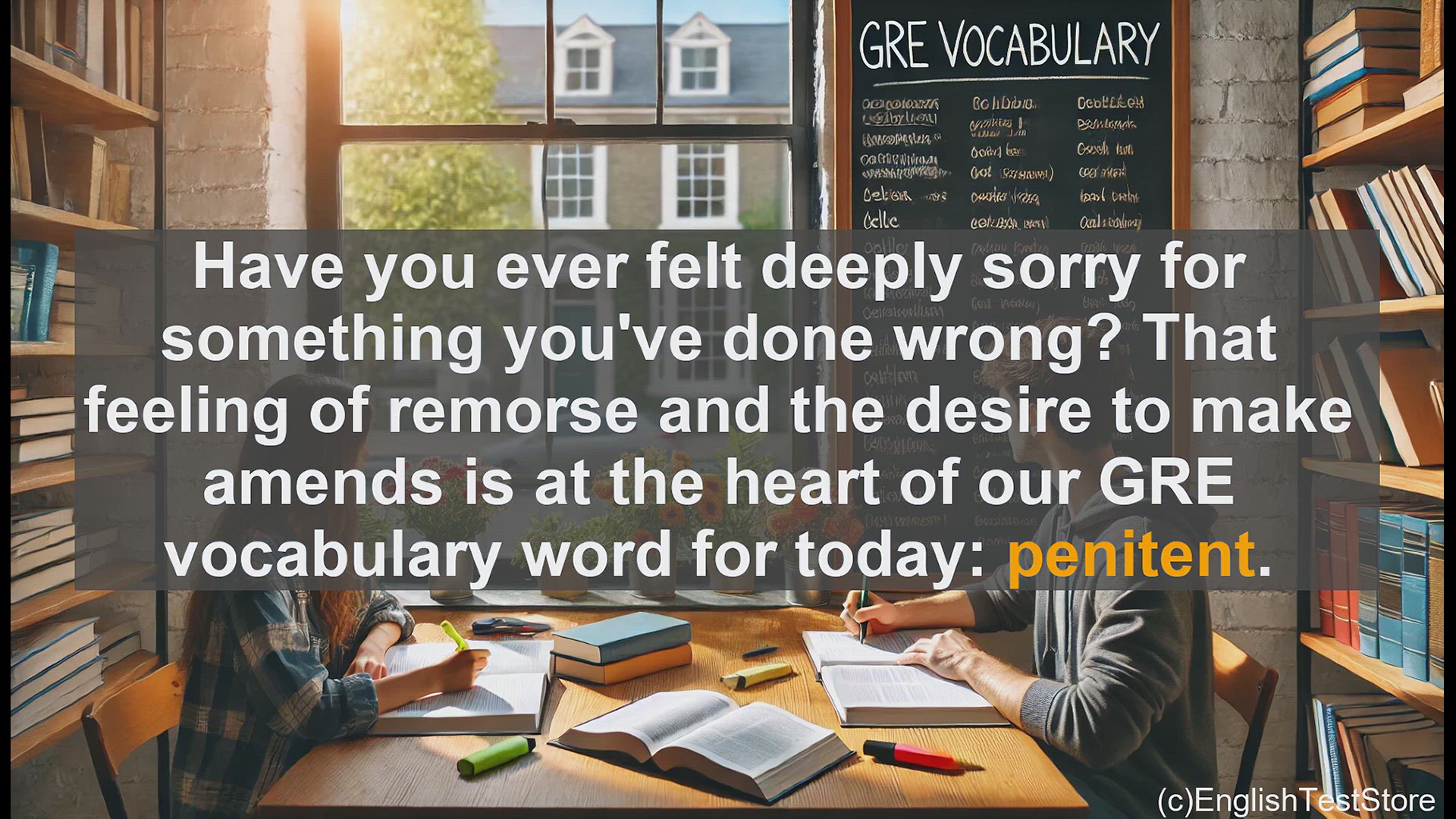 'Video thumbnail for GRE Vocabulary Lesson: The Depth of Penitence - Exploring Remorse and Repentance'