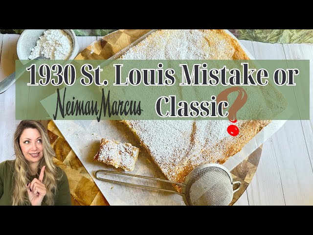 Video thumbnail for Ooey Gooey Butter Cake History & Neiman Marcus Cake Taste Test | St. Louis Dessert Classic