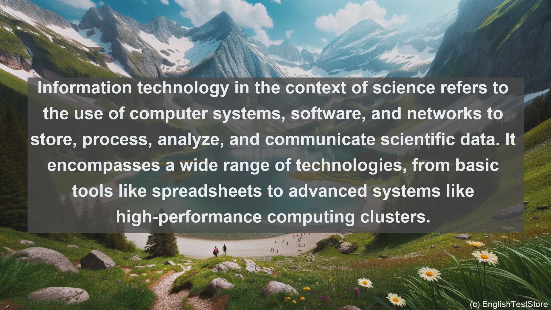 'Video thumbnail for Information technology in science  definition and examples'