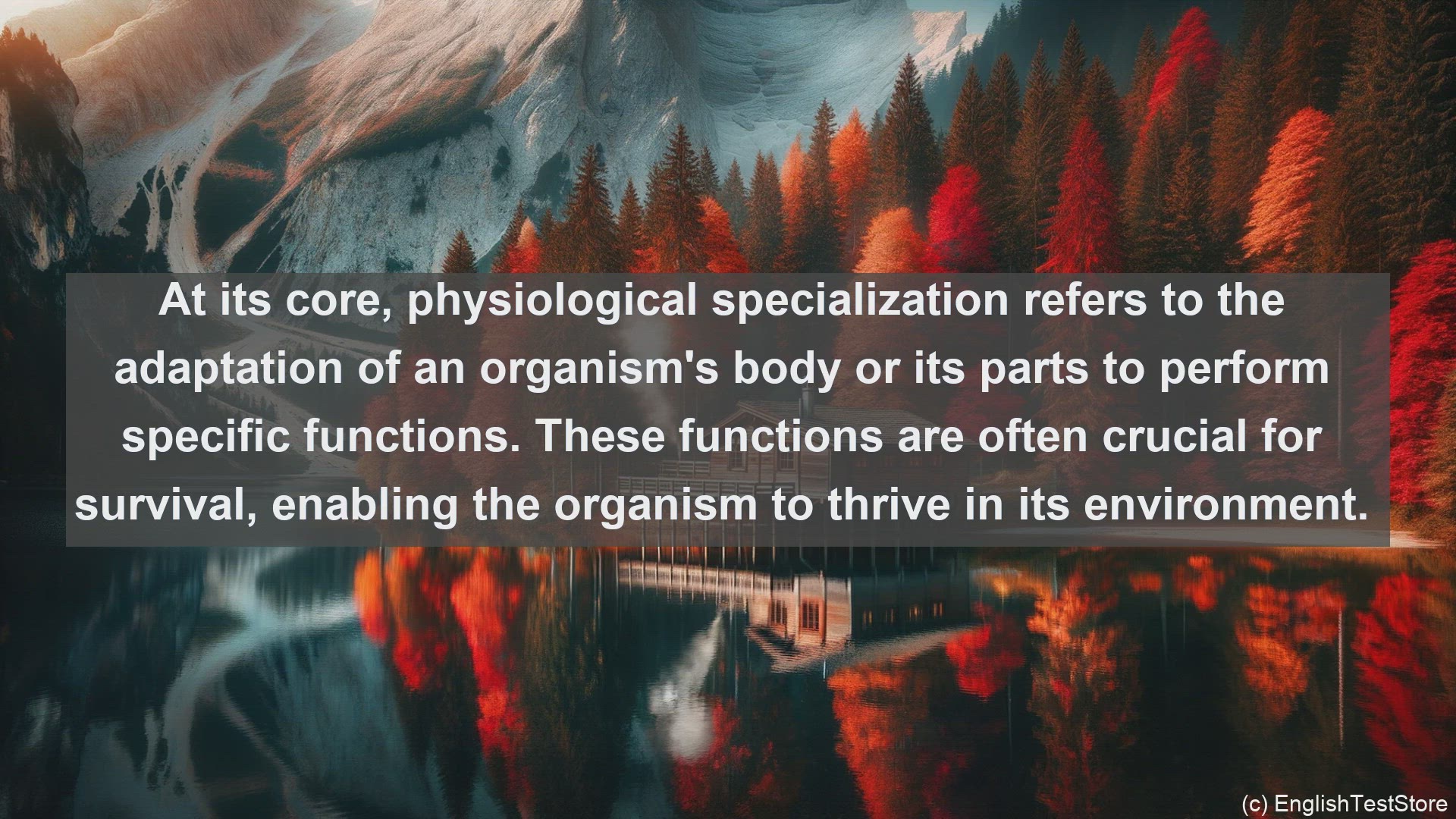 'Video thumbnail for Physiological specialization in science  definition and examples'