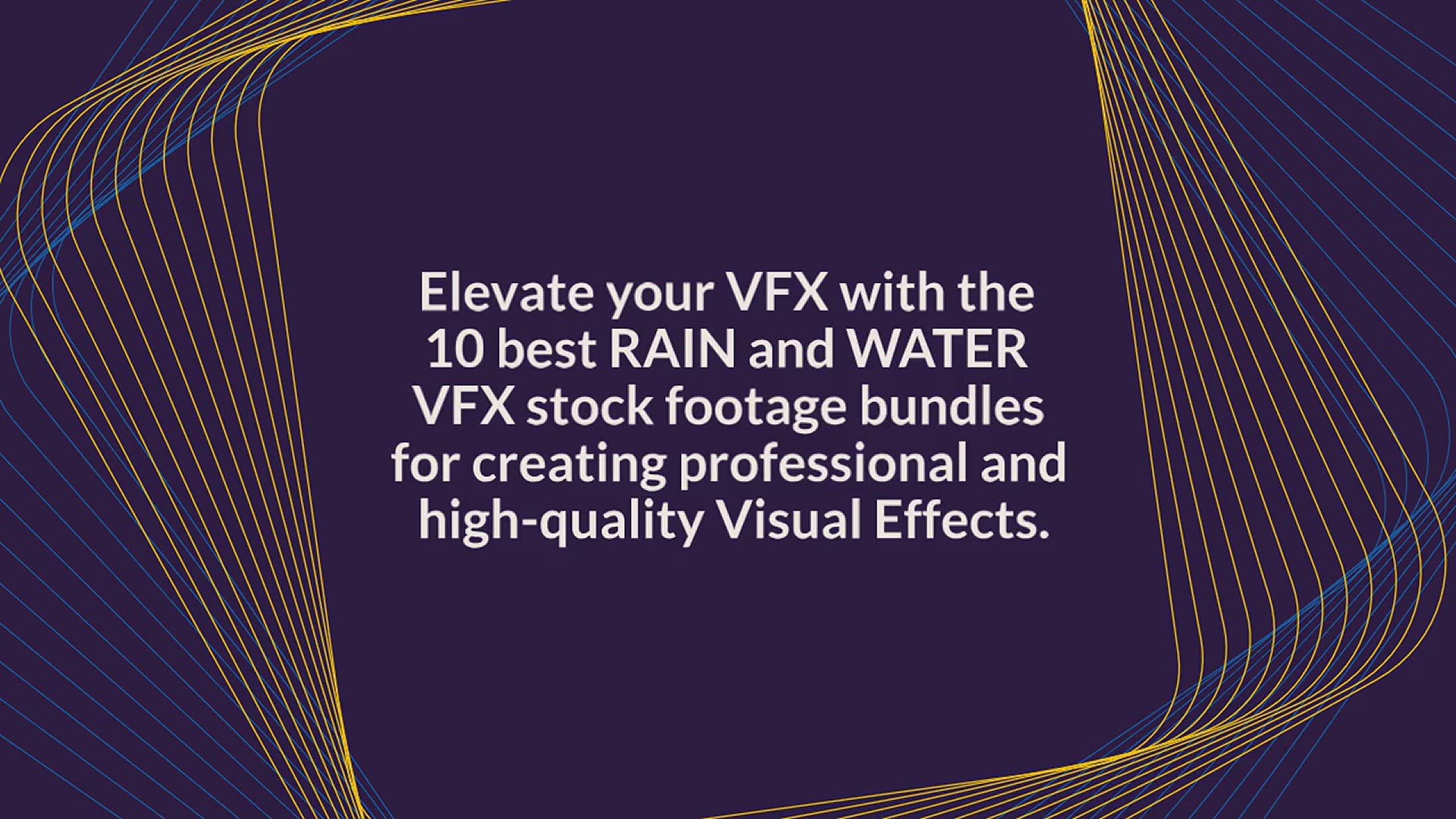 'Video thumbnail for 10 Best Rain And Water VFX Stock Footage Bundles'