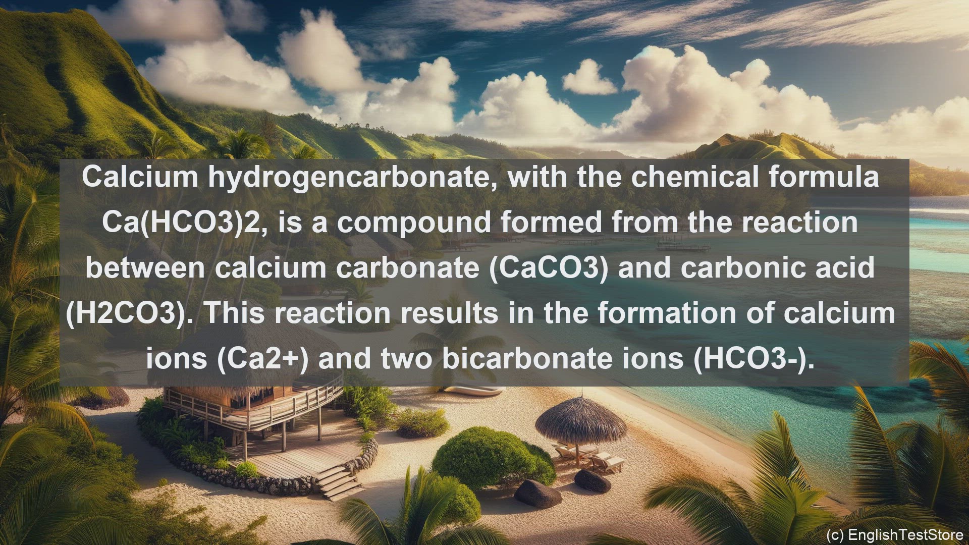 'Video thumbnail for Calcium hydrogencarbonate in science  definition and examples'