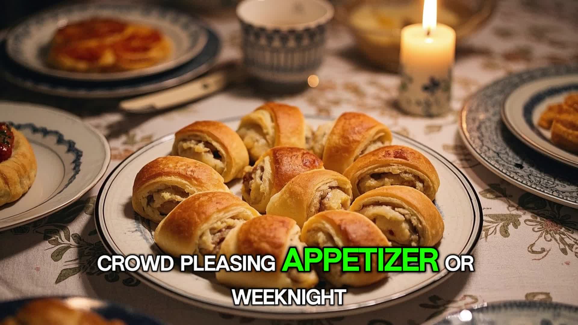 Video thumbnail for Chicken-Stuffed Crescent Rolls