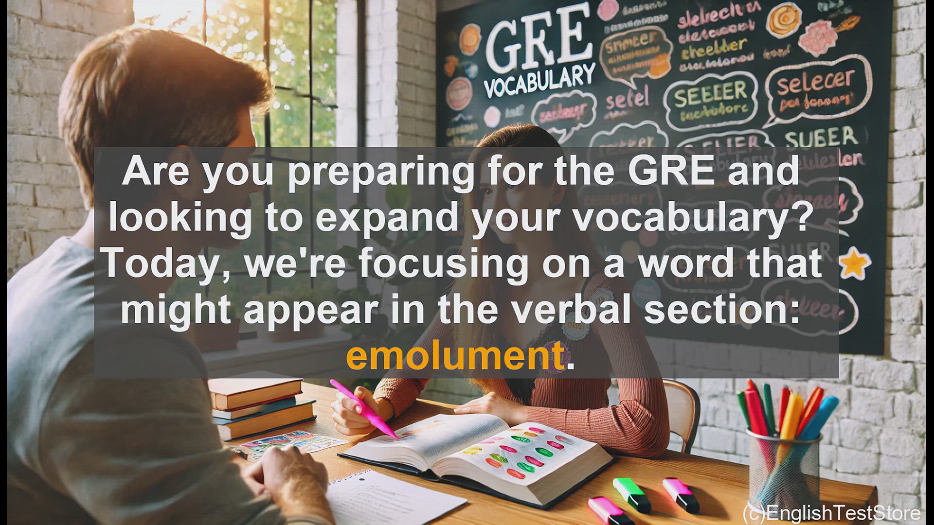 'Video thumbnail for GRE Vocabulary Lesson: Expanding Your Vocabulary - Understanding the Term 'Emolument''